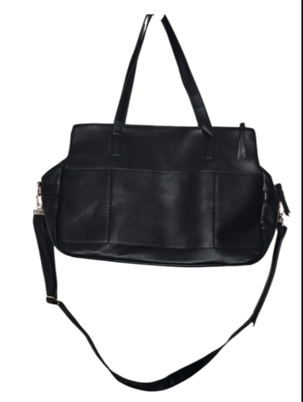 Black Overnight Weekender Shoulder Bag